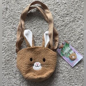 Spritz Kids Tan Bunny Shoulder Bag with White Ear Accents. Multiple available